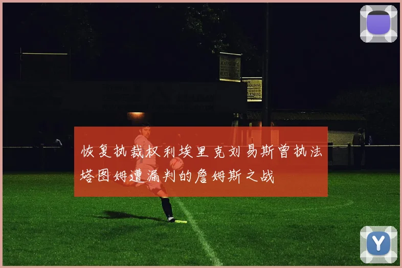 恢复执裁权利埃里克刘易斯曾执法塔图姆遭漏判的詹姆斯之战